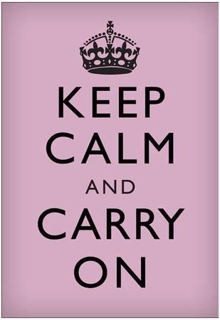 Keep Calm And Carry On 2 x A5 Prints
